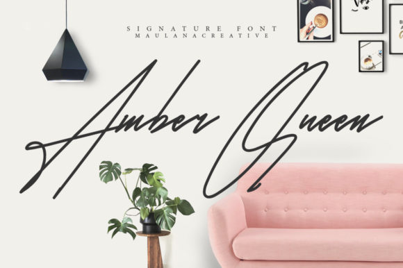 Amber Queen: A Script Font That Elevates Brand Campaigns