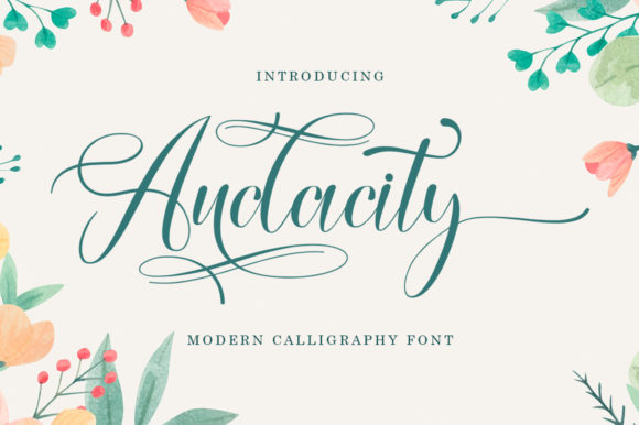 Audacty: A Handwritten Font for Memorable Marketing