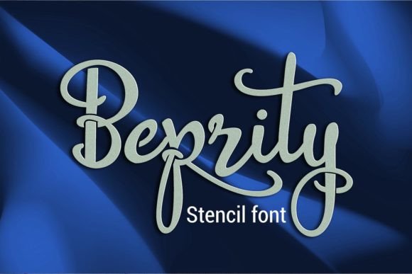 Beprity Stencil: A Script Font for Bold Branding and Creative Impact