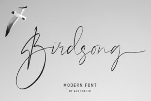 Birdsong Font: A Handwritten Typeface for Editorial Elegance