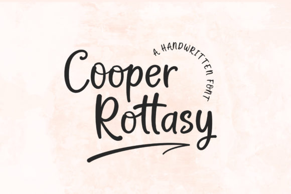 Cooper Rottasy: A Handwritten Font That Brings Crafted Charm to Life