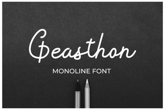 Geasthon: A Versatile Script Font for Campaign Designers