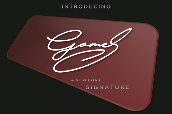 Gomes Font: A Handwritten Script for Crafters and Makers