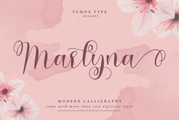 Marlyna Font: A Handwritten Typeface for Crafting with Charm