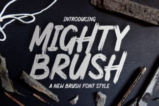 Mighty Brush: A Dynamic Display Font for Web Designers