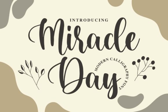 Miracle Day: A Handwritten Font That Elevates Brand Identity