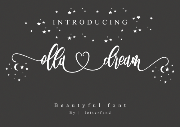 Olla Dream: A Script Font with Heart