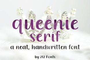 Queenie Serif: A Handwritten Typeface for Real-World Branding