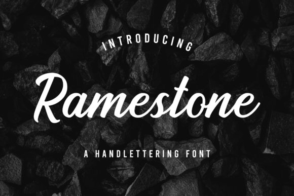 Ramestone: A Handwritten Typeface with Heart for Editorial Design