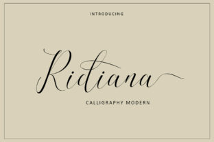Ridiana: A Script Font That Elevates Your Brand