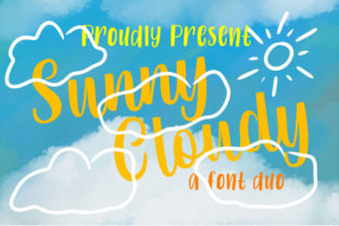 Sunny Cloudy Duo: A Whimsical Typeface for Web Designers