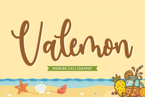 Valemon: A Script Font with Personality for Creative Projects